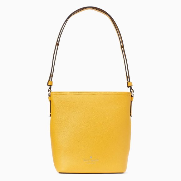 New Kate Spade Max Duffel Crossbody Pebble Leather Sunflower Field - Picture 1 of 3
